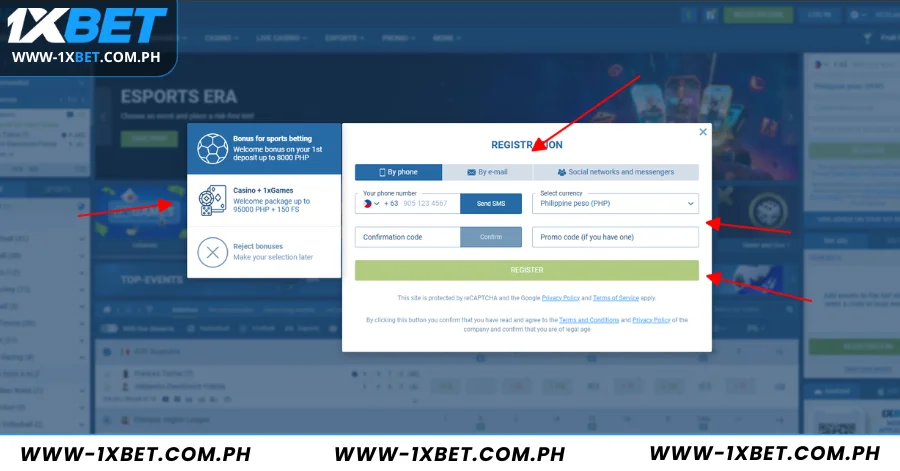 Fill information to register